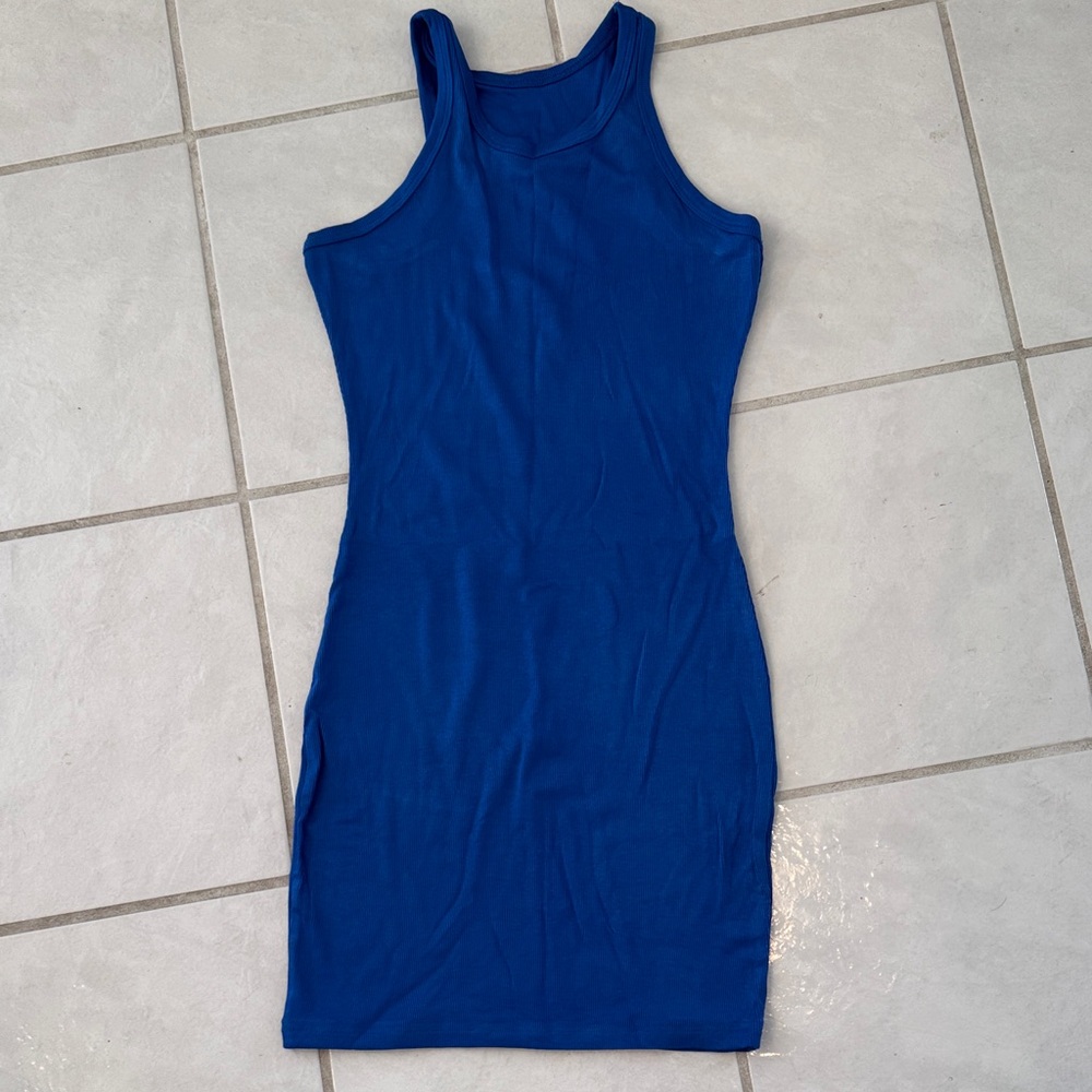 Amazon Vibrant Blue Mini Dress or beach cover up